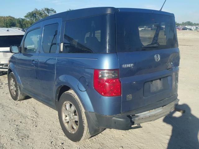 5J6YH187X8L013667 - 2008 HONDA ELEMENT EX BLUE photo 3