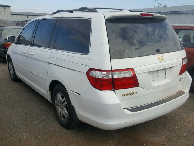 5FNRL38766B054141 - 2006 HONDA ODYSSEY EX WHITE photo 3