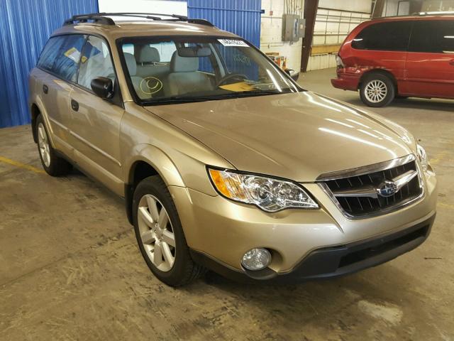 4S4BP61C687301094 - 2008 SUBARU OUTBACK 2. GOLD photo 1