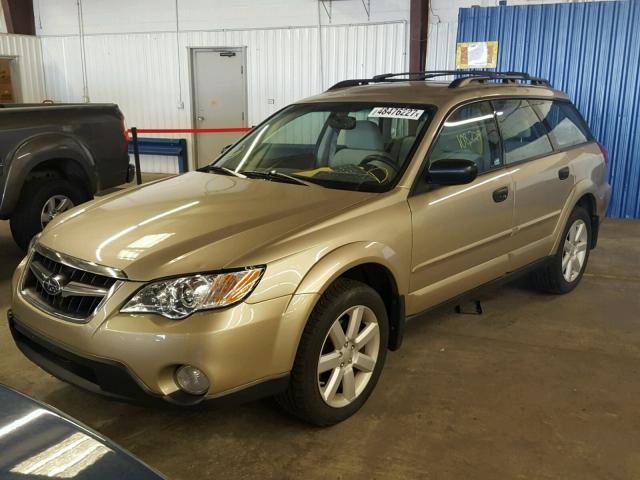 4S4BP61C687301094 - 2008 SUBARU OUTBACK 2. GOLD photo 2