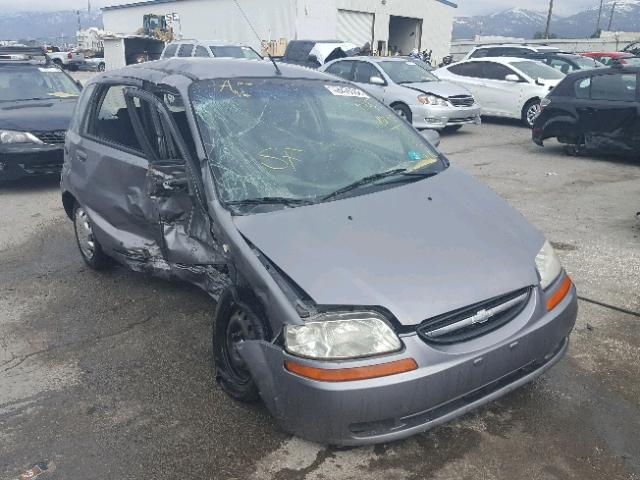 KL1TD66658B223075 - 2008 CHEVROLET AVEO BASE Сұр фото 1