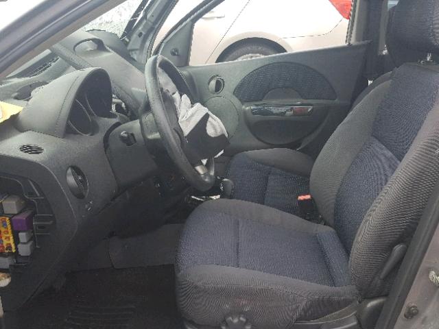 KL1TD66658B223075 - 2008 CHEVROLET AVEO BASE Сұр фото 5