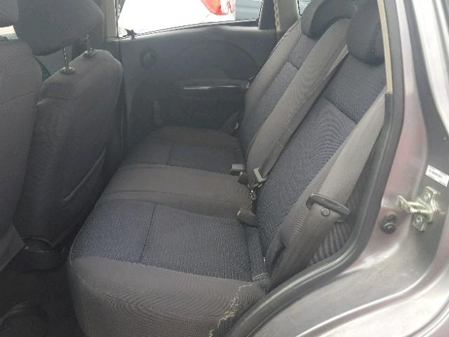 KL1TD66658B223075 - 2008 CHEVROLET AVEO BASE Сұр фото 6