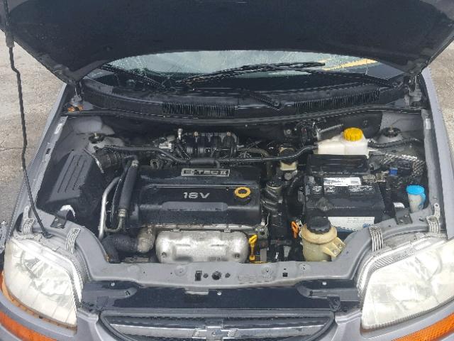 KL1TD66658B223075 - 2008 CHEVROLET AVEO BASE Сұр фото 7