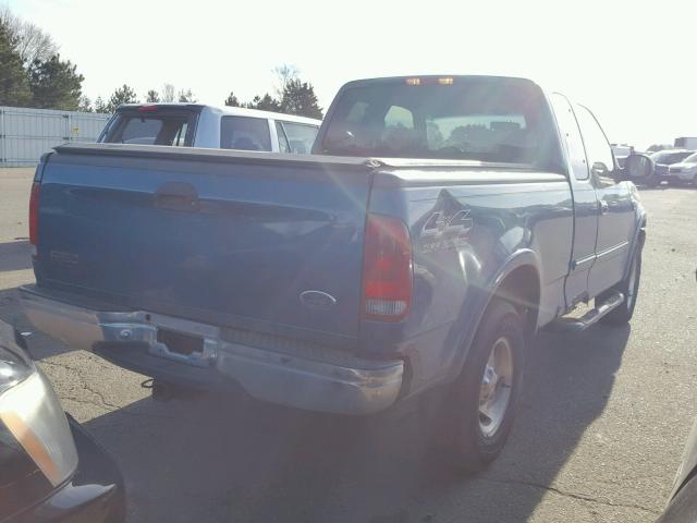 1FTRX18L4YNA66735 - 2000 FORD F150 TEAL photo 4