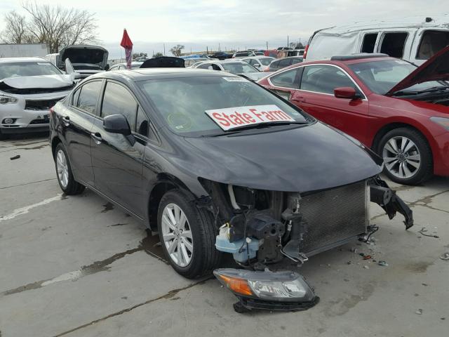 19XFB2F86CE331190 - 2012 HONDA CIVIC EX შავი ფოტო 1