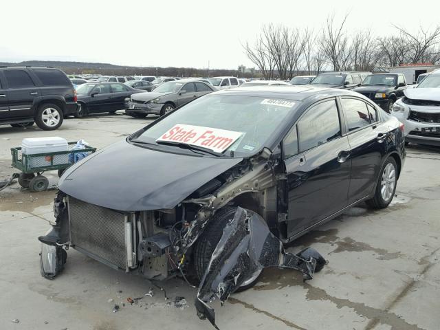 19XFB2F86CE331190 - 2012 HONDA CIVIC EX შავი ფოტო 2