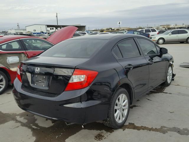 19XFB2F86CE331190 - 2012 HONDA CIVIC EX BLACK photo 4