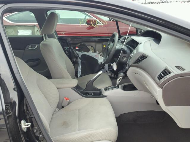 19XFB2F86CE331190 - 2012 HONDA CIVIC EX შავი ფოტო 5