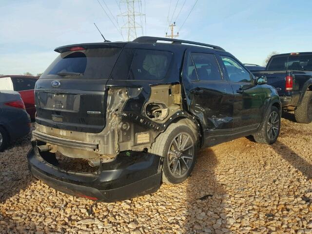 1FM5K7D8XFGB78518 - 2015 FORD EXPLORER X BLACK photo 4