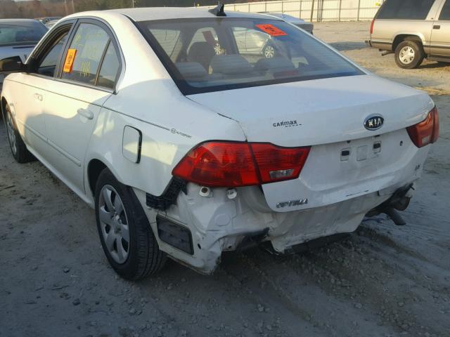 KNAGE228695305045 - 2009 KIA OPTIMA LX WHITE photo 10