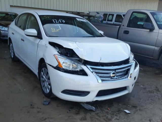 3N1AB7AP0DL669481 - 2013 NISSAN SENTRA S WHITE photo 1