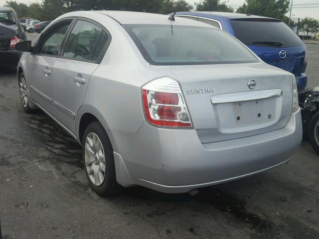 3N1AB6AP0AL705093 - 2010 NISSAN SENTRA 2.0 SILVER photo 3