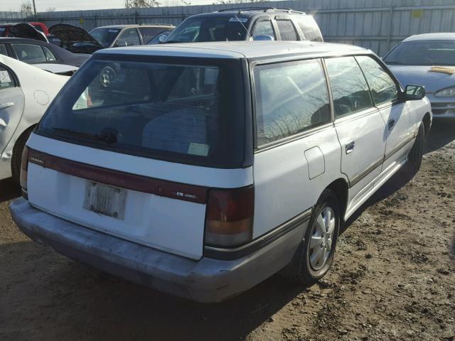 4S3BJ633XP6944104 - 1993 SUBARU LEGACY L A WHITE photo 4