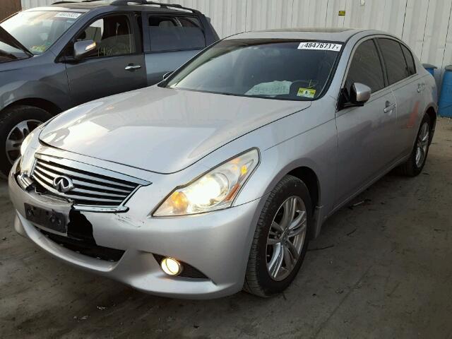 JN1CV6AR4BM402309 - 2011 INFINITI G37 SILVER photo 2