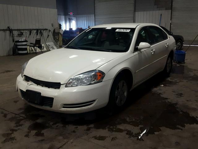 2G1WT55N481286804 - 2008 CHEVROLET IMPALA LT WHITE photo 2