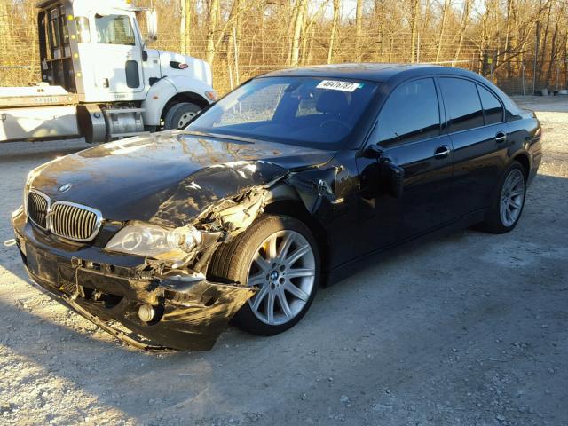 WBAHL83546DT07153 - 2006 BMW 750 I BLACK photo 2