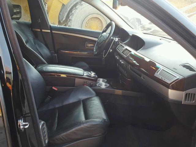 WBAHL83546DT07153 - 2006 BMW 750 I BLACK photo 5