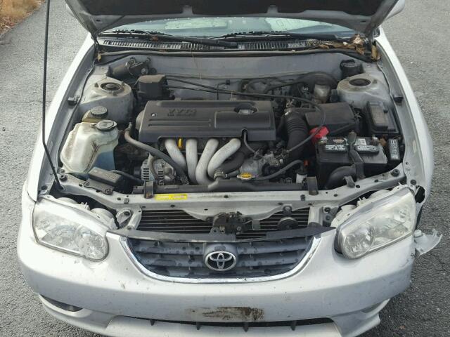 2T1BR12E91C427505 - 2001 TOYOTA COROLLA CE SILVER photo 7