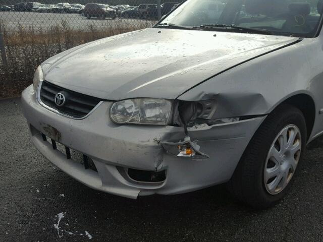 2T1BR12E91C427505 - 2001 TOYOTA COROLLA CE SILVER photo 9