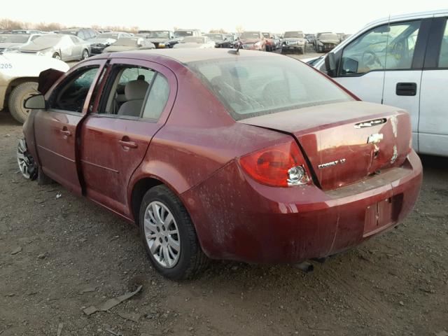 1G1AT58H897161535 - 2009 CHEVROLET COBALT LT RED photo 3