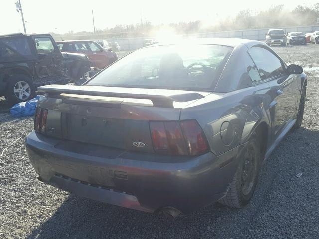 1FAFP42X34F104806 - 2004 FORD MUSTANG GT GRAY photo 4