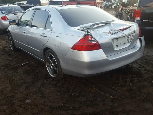 1HGCM56767A080400 - 2007 HONDA ACCORD EX SILVER photo 3