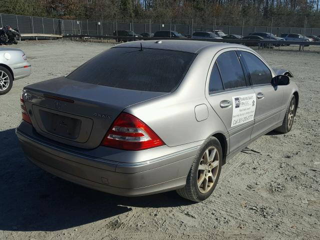 WDBRF92H57F876792 - 2007 MERCEDES-BENZ C 280 4MAT SILVER photo 4