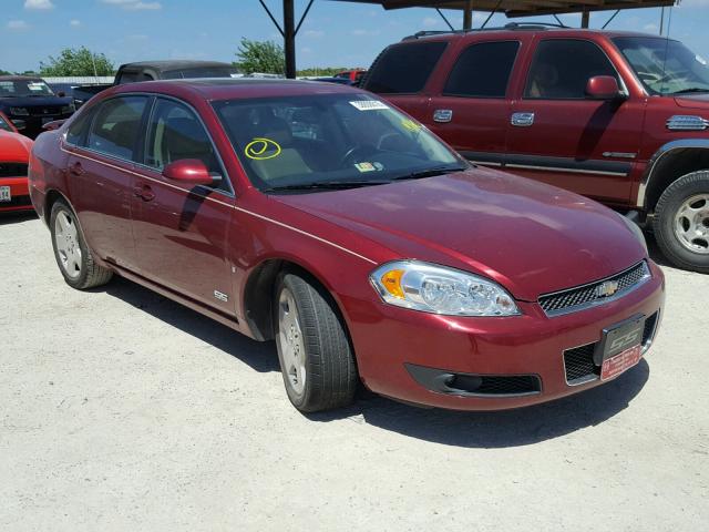 2G1WD58C389279383 - 2008 CHEVROLET IMPALA SUP RED photo 1