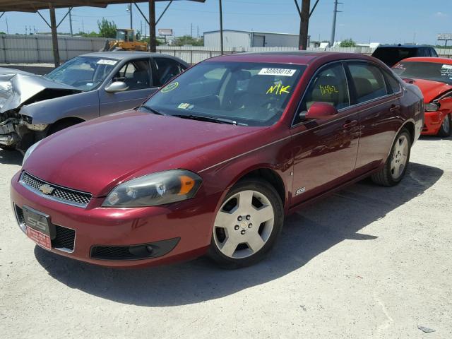2G1WD58C389279383 - 2008 CHEVROLET IMPALA SUP 红色 照片 2