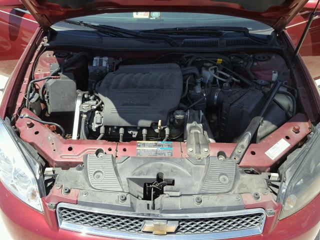 2G1WD58C389279383 - 2008 CHEVROLET IMPALA SUP RED photo 7