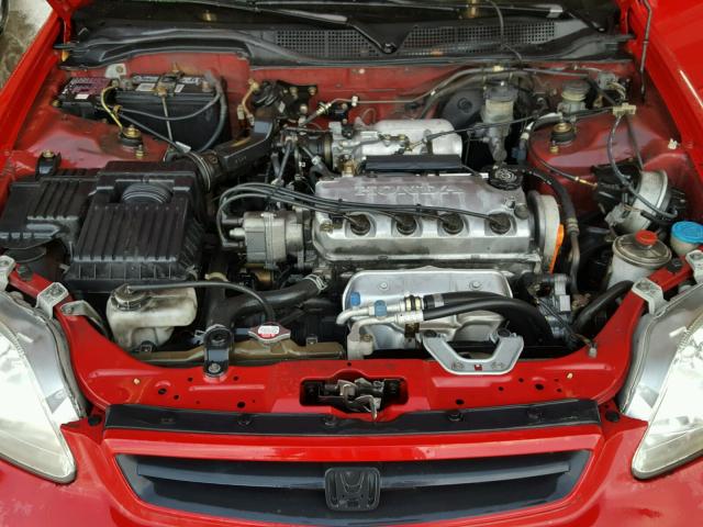 1HGEJ814XYL065369 - 2000 HONDA CIVIC EX RED photo 7