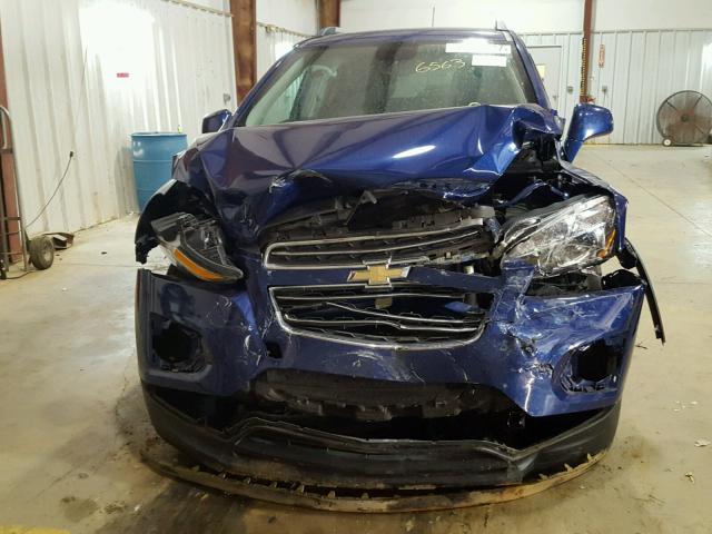 3GNCJLSB8FL216563 - 2015 CHEVROLET TRAX 1LT BLUE photo 7