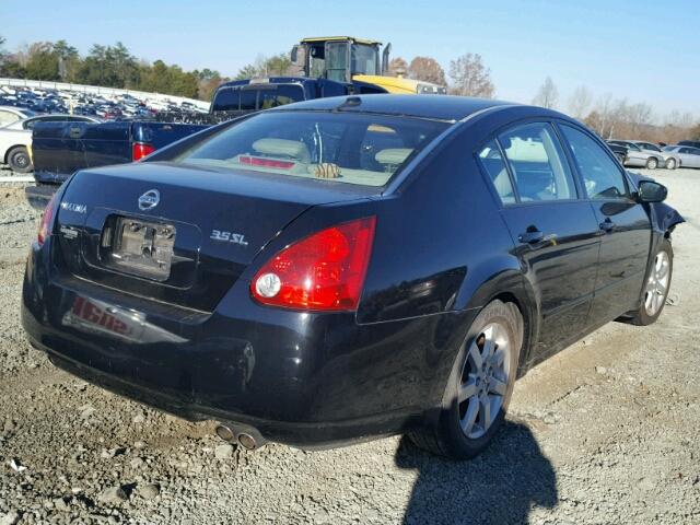 1N4BA41E04C891022 - 2004 NISSAN MAXIMA SE BLACK photo 4