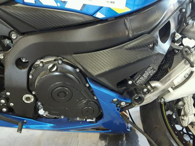 JS1GN7FA7F2100788 - 2015 SUZUKI GSX-R600 BLUE photo 7