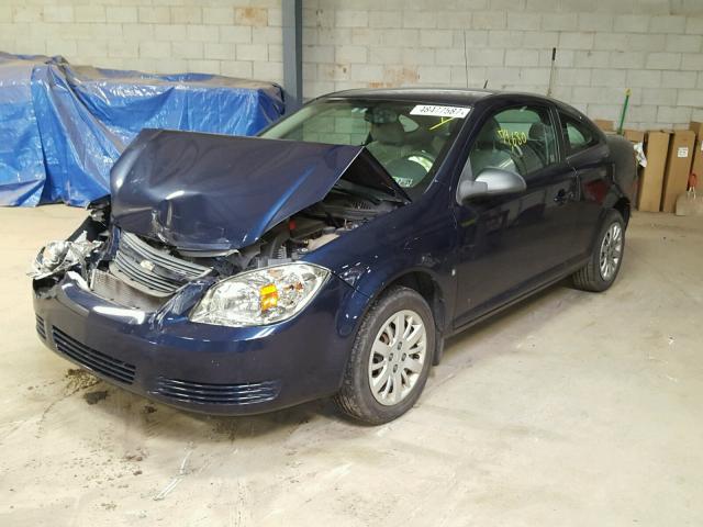 1G1AS18H297188788 - 2009 CHEVROLET COBALT LS BLUE photo 2