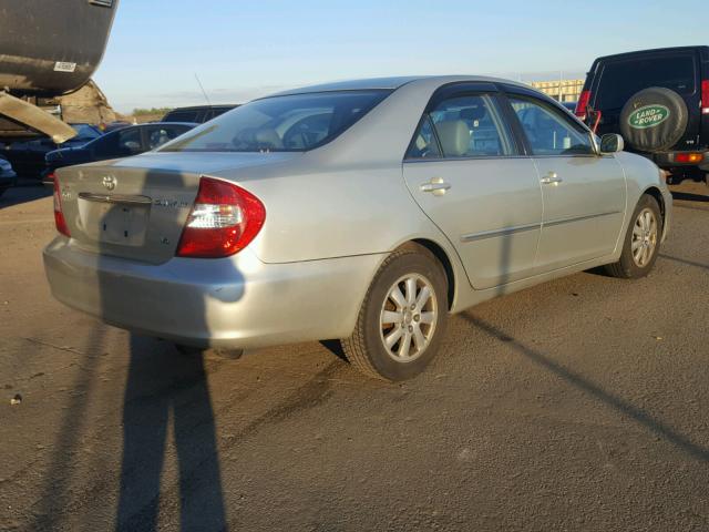 JTDBF32K120037570 - 2002 TOYOTA CAMRY LE SILVER photo 4