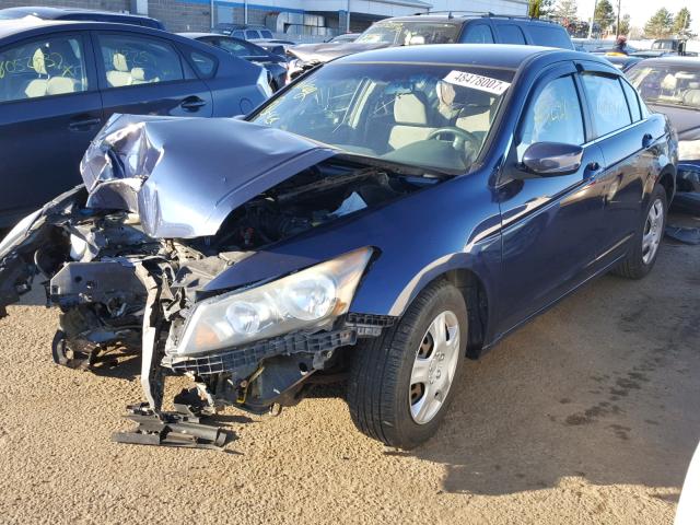 1HGCP26388A090432 - 2008 HONDA ACCORD LX BLUE photo 2