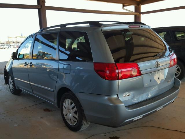 5TDZK23C47S088643 - 2007 TOYOTA SIENNA CE BLUE photo 3