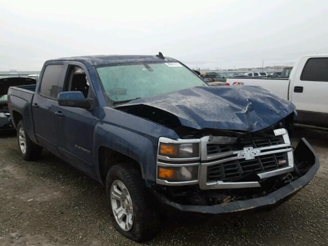 3GCUKREC2FG508803 - 2015 CHEVROLET SILVERADO BLUE photo 1