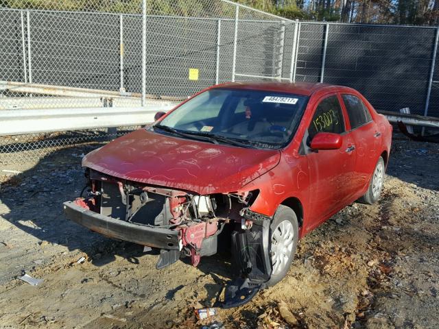 JTDBL40E499051772 - 2009 TOYOTA COROLLA BA RED photo 2