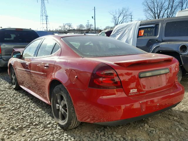 2G2WP552281120979 - 2008 PONTIAC GRAND PRIX RED photo 3