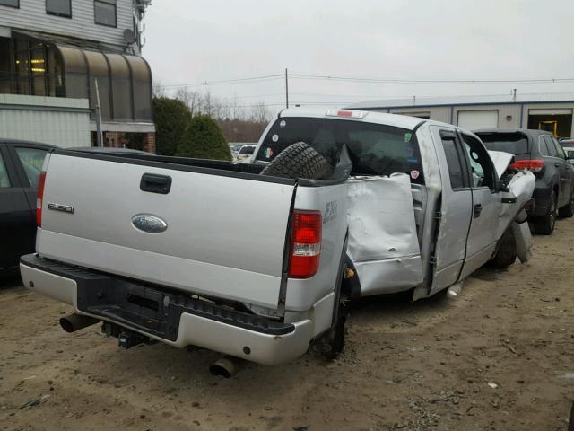 1FTPX14516NB53617 - 2006 FORD F150 SILVER photo 4