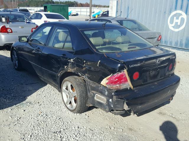 JTHBD192120038913 - 2002 LEXUS IS 300 BLACK photo 3