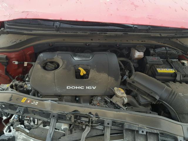 KMHD74LF8HU173155 - 2017 HYUNDAI ELANTRA SE RED photo 7