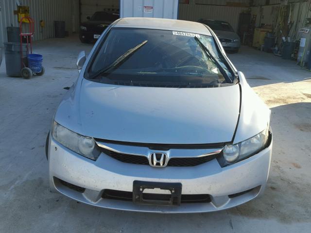 2HGFA1F69BH515586 - 2011 HONDA CIVIC LX-S ვერცხლისფერი ფოტო 9
