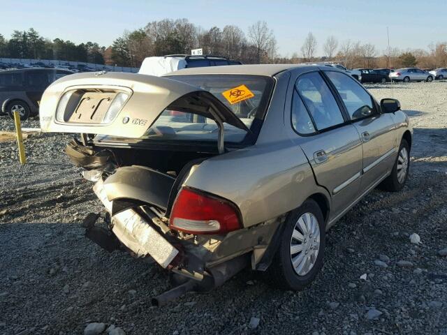 3N1CB51D42L589665 - 2002 NISSAN SENTRA XE GOLD photo 4