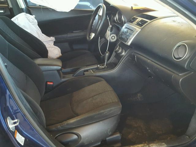 1YVHZ8BH7A5M46686 - 2010 MAZDA 6 I BLUE photo 5