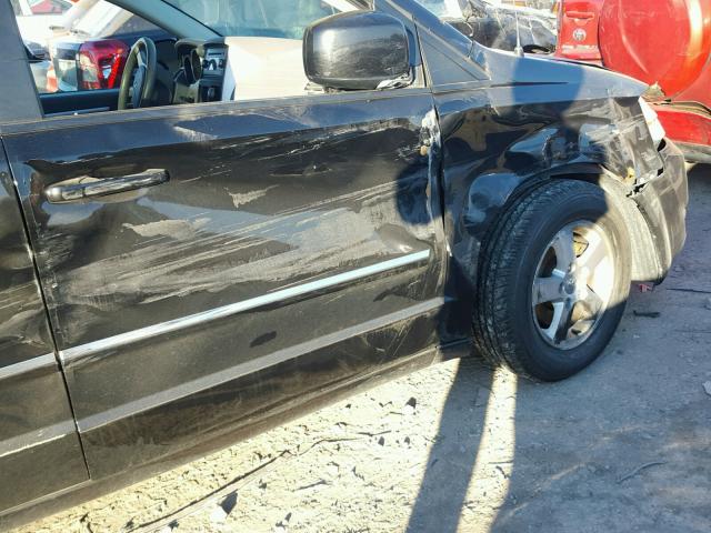 2D8HN54PX8R751456 - 2008 DODGE GRAND CARA BLACK photo 9