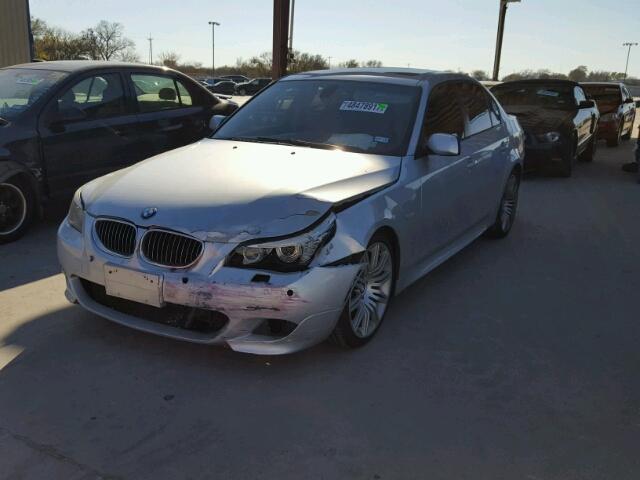 WBANW53558CT49087 - 2008 BMW 550 I SILVER photo 2